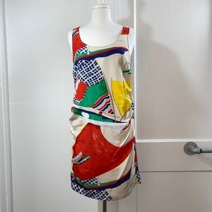 Zoologist Anthropologie silk shift dress